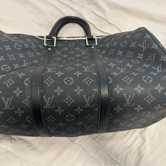 Designer inspired gray weekender - Picture 4 of 11